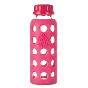 Raspberry (Pink) Lifefactory 9oz Glass Baby Bottle